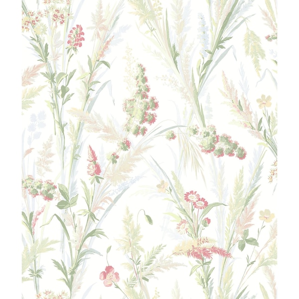 Manhattan Comfort Gloucester Hillaire Green Meadow 33 ft L X 205 in W Wallpaper BR4072-70029 - main